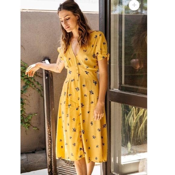 NWT Faithfull the Brand Billie Midi Dress Dolores - Picture 3 of 16